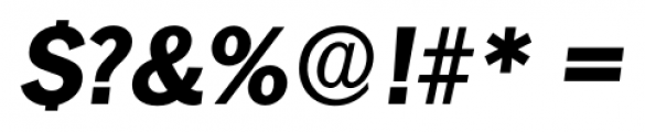 Hamburg Serial Xbold Italic Font OTHER CHARS
