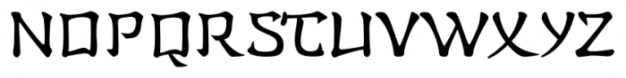 Han Zi Regular Font UPPERCASE