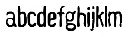 Hand Stamp Gothic Rough Regular Font LOWERCASE