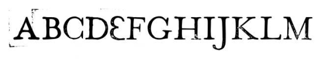 Hand Stamp Play Rough Serif Regular Font UPPERCASE