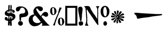 Hand Stamped JNL Regular Font OTHER CHARS