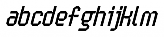 Handheld Italic Font LOWERCASE
