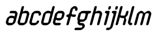 Handheld Round Italic Font LOWERCASE