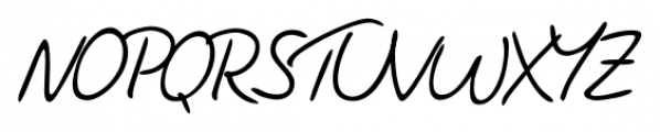 Handschrift Cursive Font UPPERCASE
