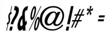 Hanford JNL Extra Condensed Oblique Font OTHER CHARS