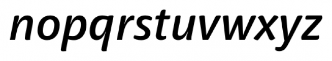 Haptic Pro Semi Bold Italic Font LOWERCASE