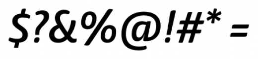 Haptic Semi Bold Italic Font OTHER CHARS
