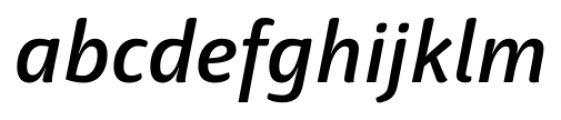 Haptic Semi Bold Italic Font LOWERCASE