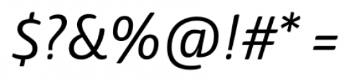 Haptic Semi Light Italic Font OTHER CHARS