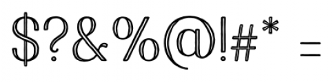 Harman Elegant Inline Font OTHER CHARS