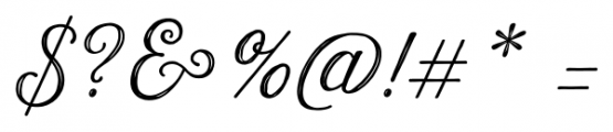 Harman Script Inline Font OTHER CHARS