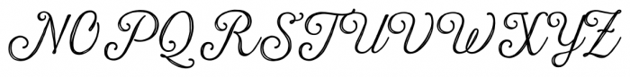 Harman Script Inline Font UPPERCASE