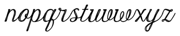 Harman Script Inline Font LOWERCASE