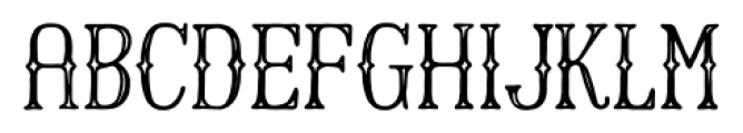 Harman Western Inline Font LOWERCASE