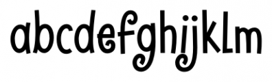 Hayseed Regular Font LOWERCASE