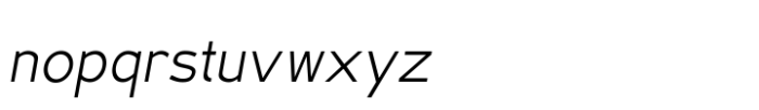 HA Luminoir Sans Regular Italic Font LOWERCASE