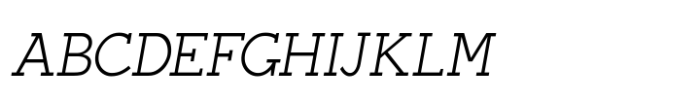 HA Noirda Slab Regular Italic Font UPPERCASE