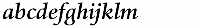 Haarlemmer MT Medium Italic OsF Font LOWERCASE