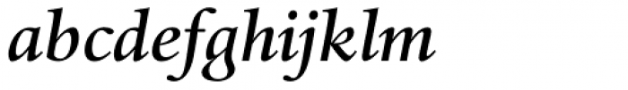 Haarlemmer Std Medium Italic Font LOWERCASE
