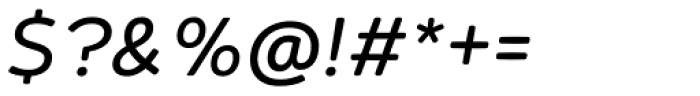 Habanera Rounded Regular Italic Font OTHER CHARS