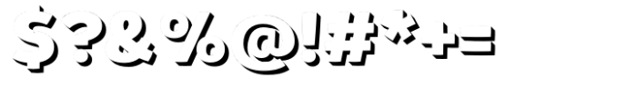 Habanera Shadow Font OTHER CHARS
