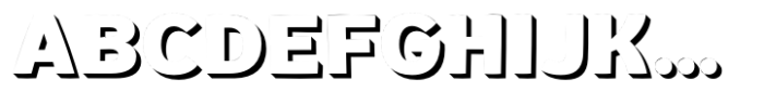 Habanera Shadow Font UPPERCASE