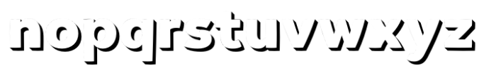 Habanera Shadow Font LOWERCASE