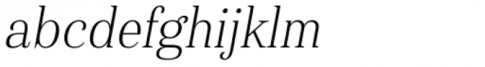 Haboro Con Thin Italic Font LOWERCASE