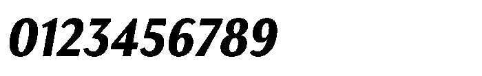 Haboro Gothic Black Condensed Italic Font OTHER CHARS