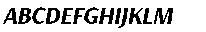 Haboro Gothic Black Condensed Italic Font UPPERCASE