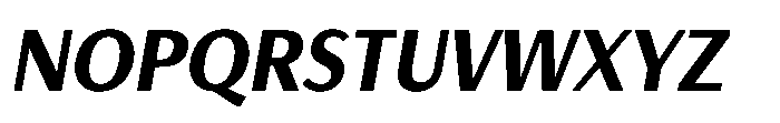 Haboro Gothic Black Condensed Italic Font UPPERCASE