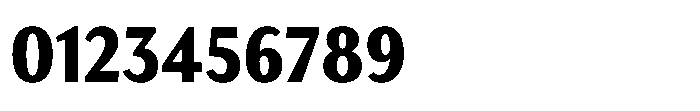 Haboro Gothic Black Condensed Font OTHER CHARS