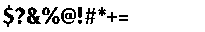 Haboro Gothic Black Condensed Font OTHER CHARS