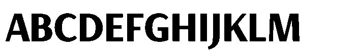 Haboro Gothic Black Condensed Font UPPERCASE