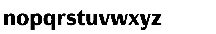 Haboro Gothic Black Condensed Font LOWERCASE