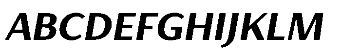 Haboro Gothic Black Extended Italic Font UPPERCASE