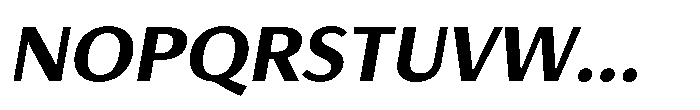 Haboro Gothic Black Extended Italic Font UPPERCASE