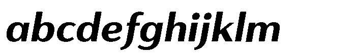 Haboro Gothic Black Extended Italic FONT