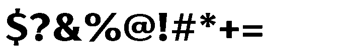 Haboro Gothic Black Extended Font OTHER CHARS