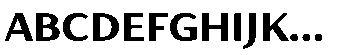Haboro Gothic Black Extended Font UPPERCASE