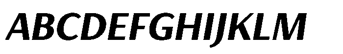 Haboro Gothic Black Italic Font UPPERCASE