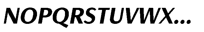 Haboro Gothic Black Italic Font UPPERCASE