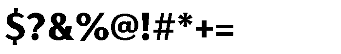 Haboro Gothic Black Font OTHER CHARS