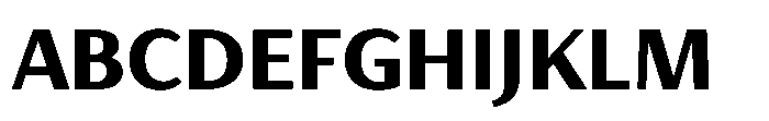 Haboro Gothic Black Font UPPERCASE