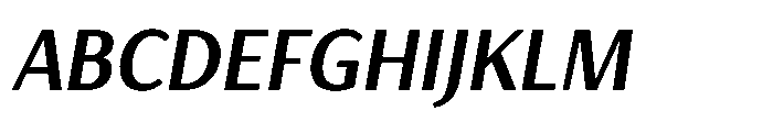 Haboro Gothic Bold Condensed Italic Font UPPERCASE