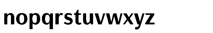 Haboro Gothic Bold Condensed Font LOWERCASE