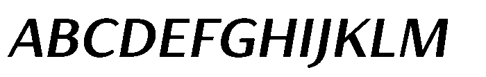 Haboro Gothic Bold Extended Italic Font UPPERCASE