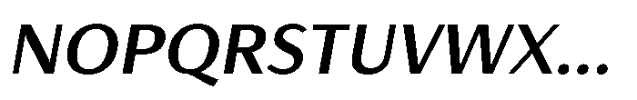 Haboro Gothic Bold Extended Italic Font UPPERCASE