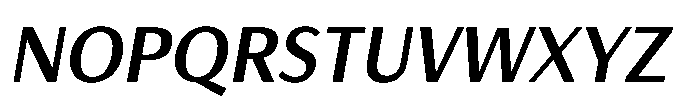 Haboro Gothic Bold Italic Font UPPERCASE