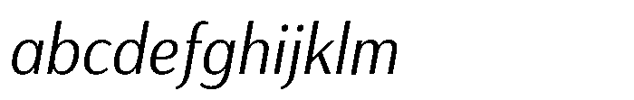 Haboro Gothic Book Condensed Italic FONT